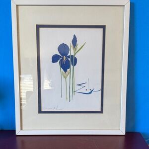 Blue Iris Framed Art Print